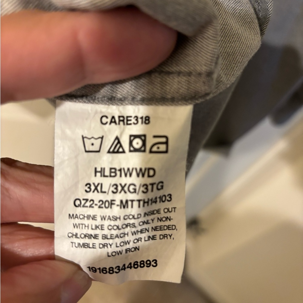 Wrangler Gray Casual Button Down Shirt 3XL - Picture 5 of 7